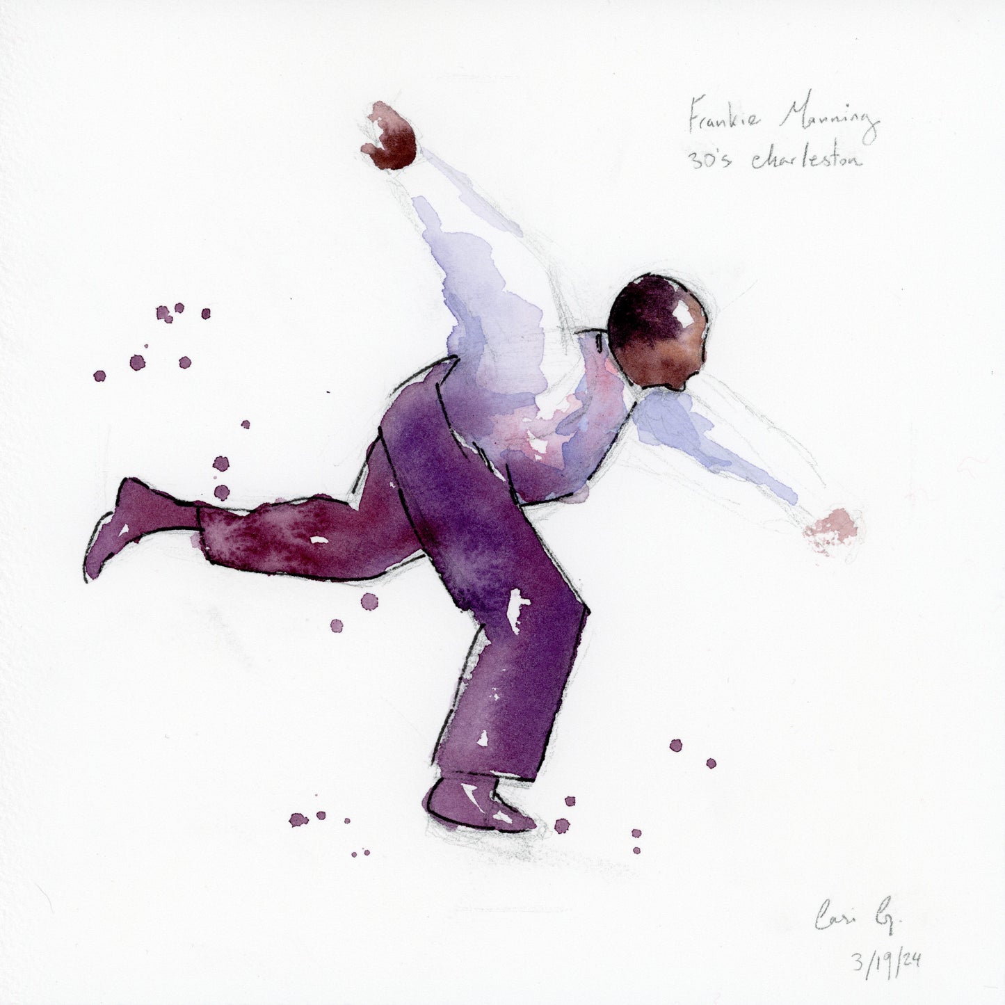 Frankie Manning Does 30s Charleston | Original Painting