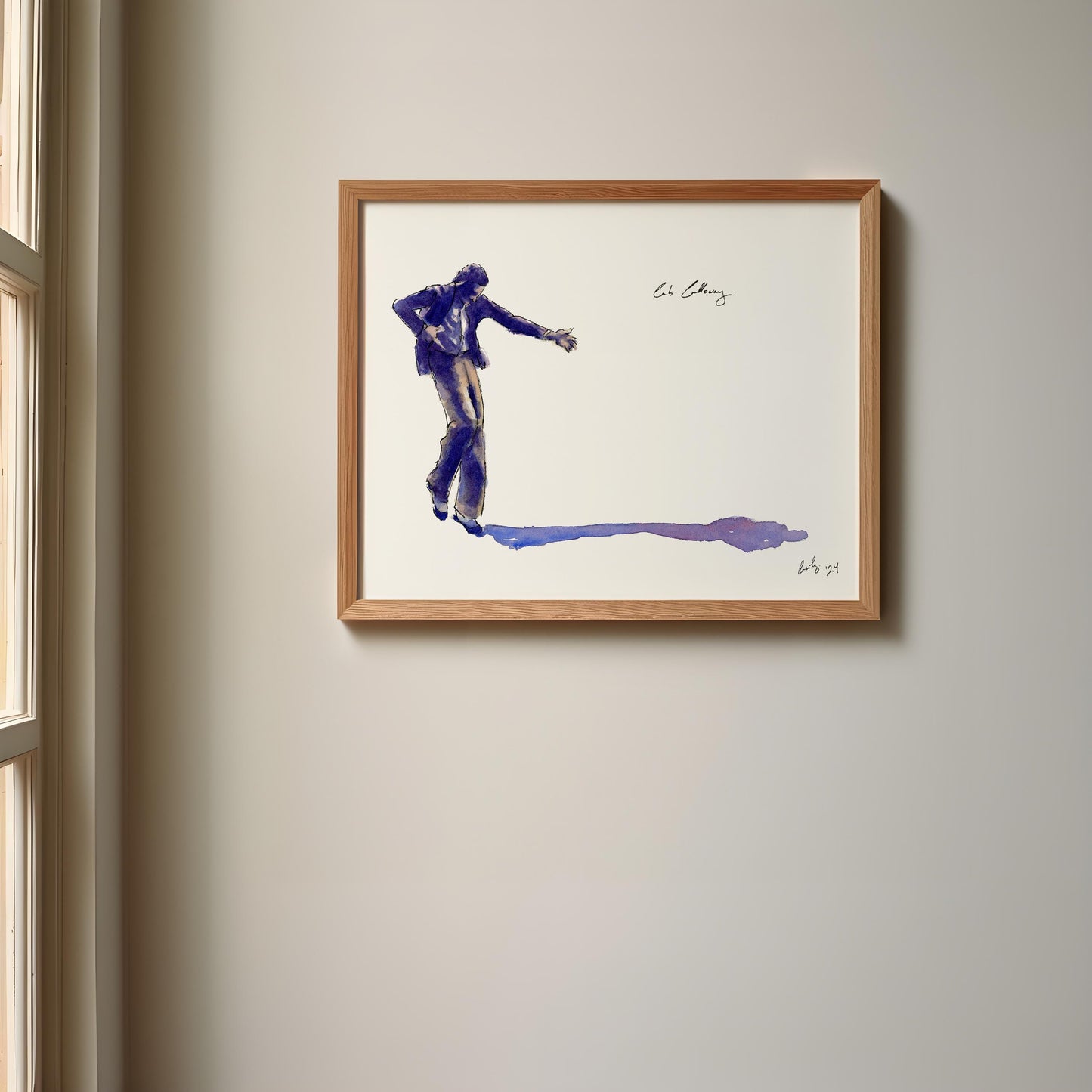 Cab Calloway | Jazz Dancer and Musician | Watercolor Print