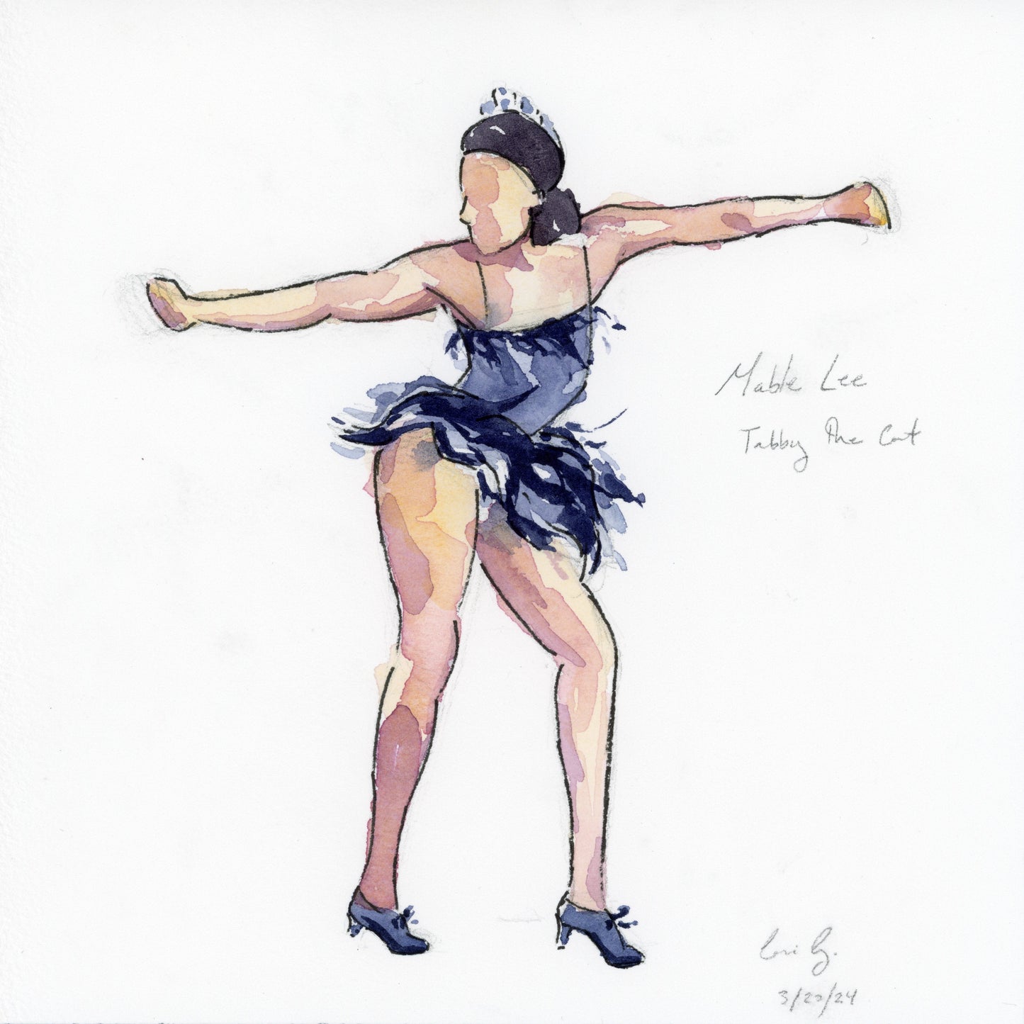 Mable Lee in Blue | Original Painting