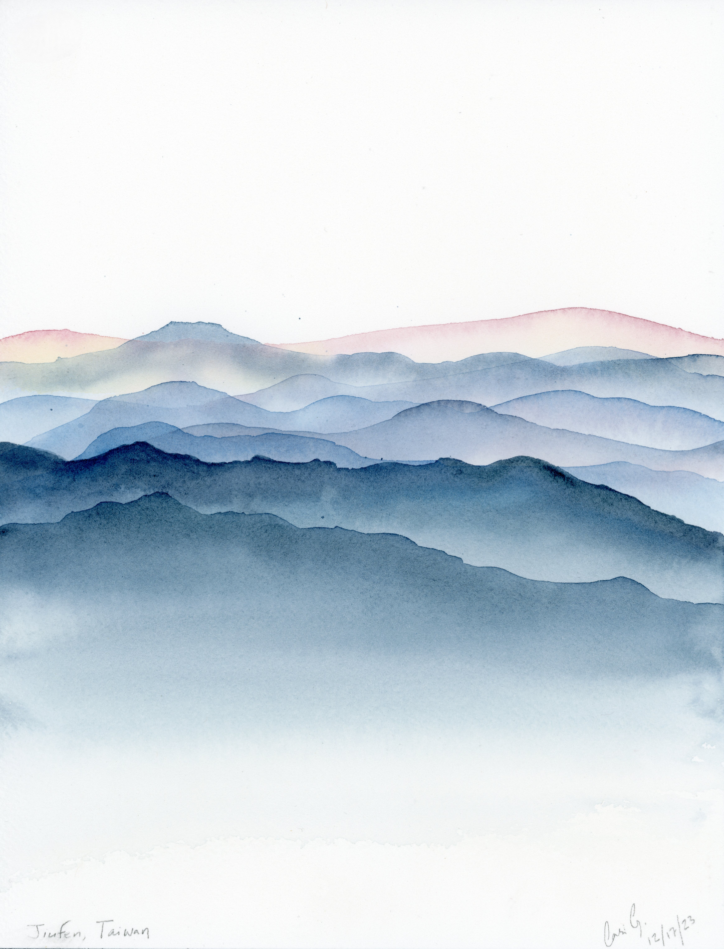 Taiwan Mountains | Original Painting