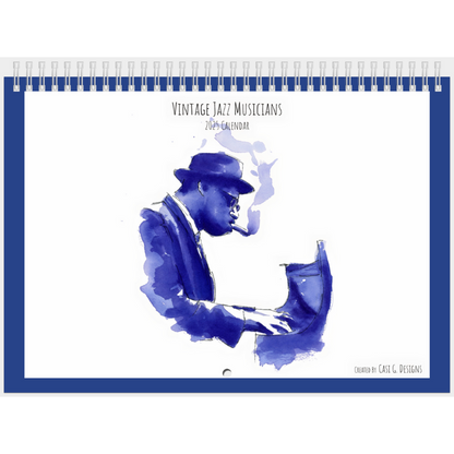 The 2025 Vintage Jazz Musicians Calendar