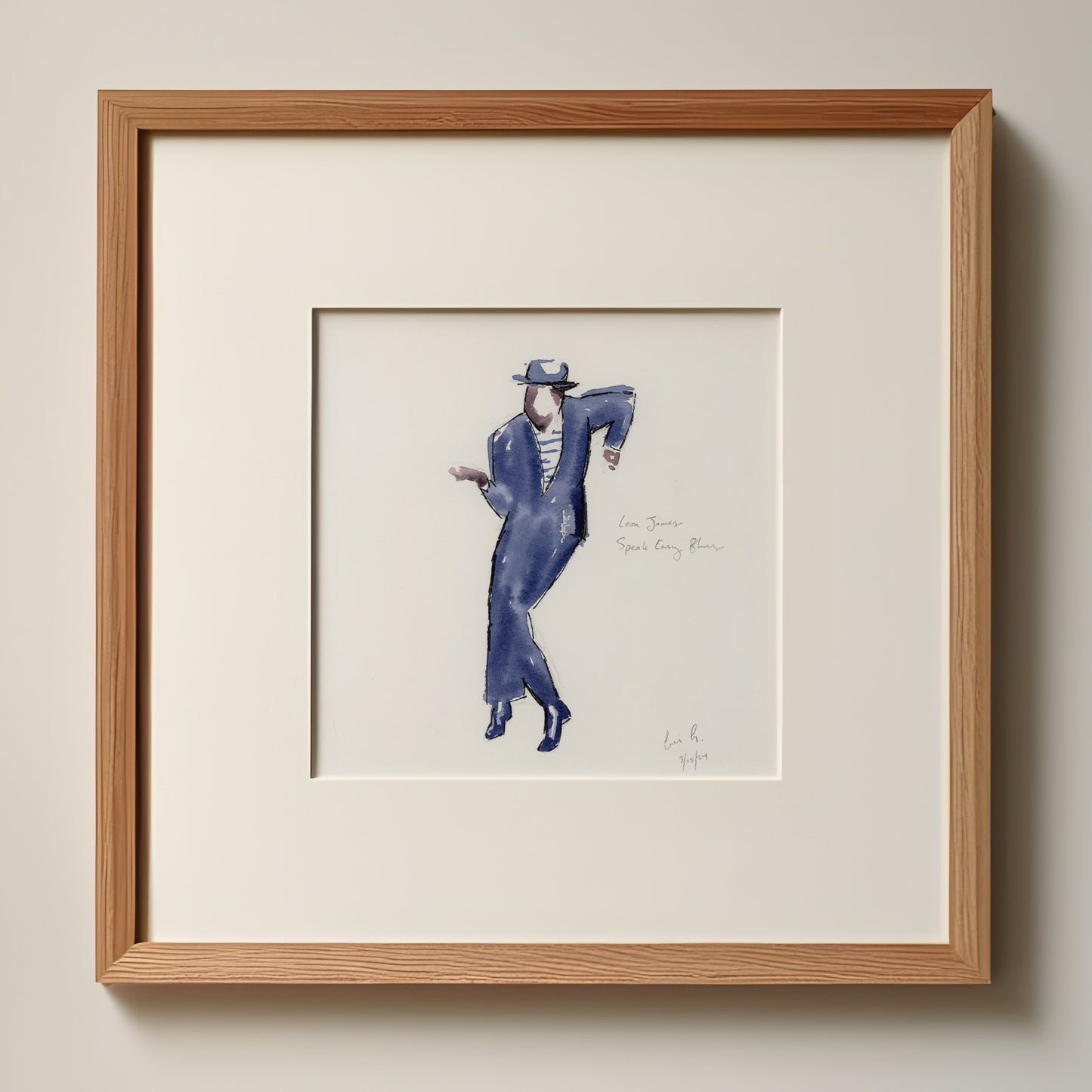 Leon James Dances the Blues | Original Painting