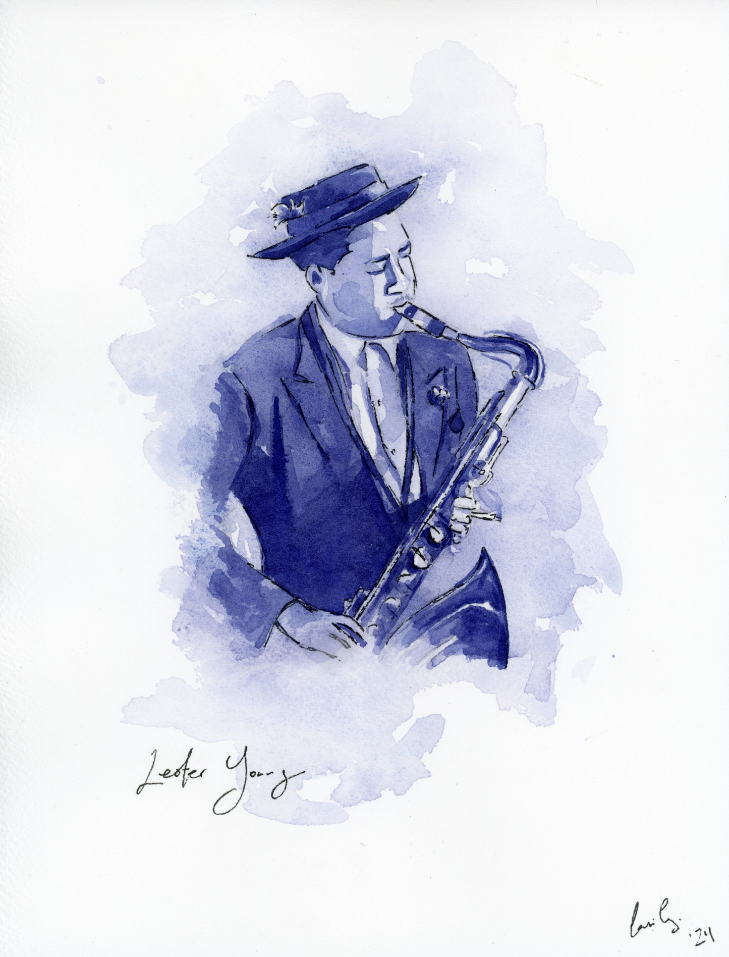 Lester Young | Original Painting