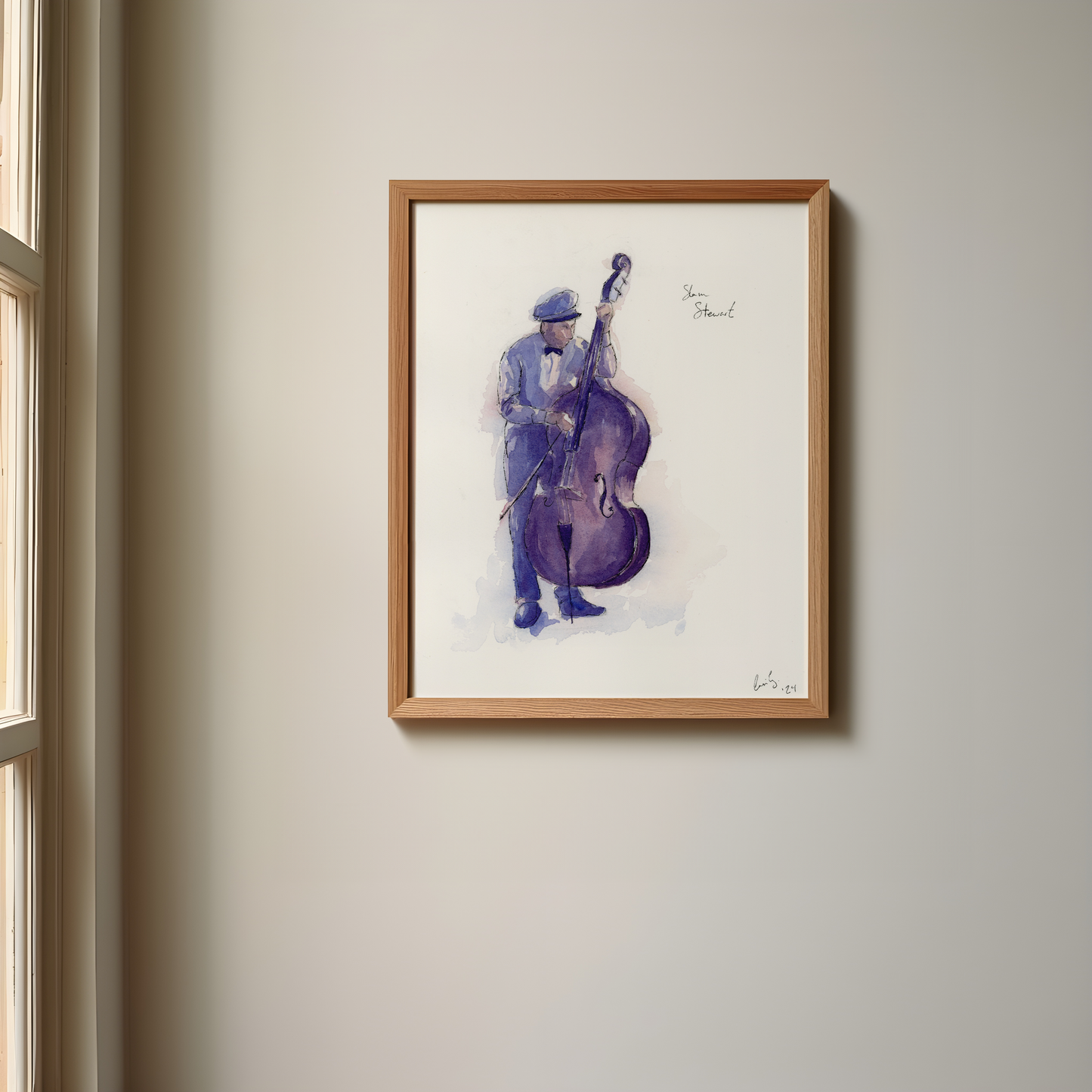 Slam Stewart in Hellzapoppin' | Original Painting