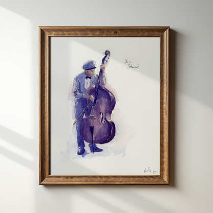 Slam Stewart in Hellzapoppin' | Original Painting