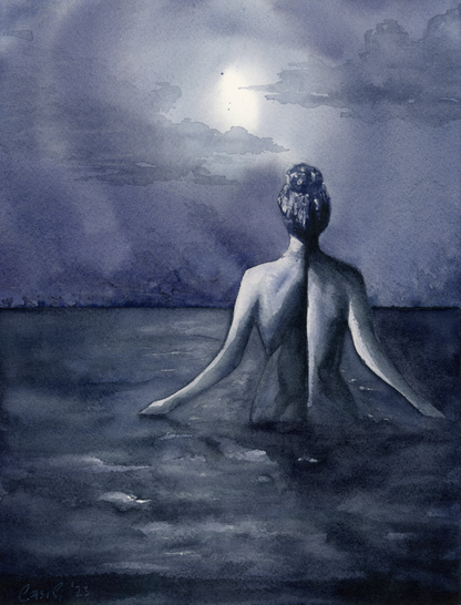 Woman in Water  | Original Painting