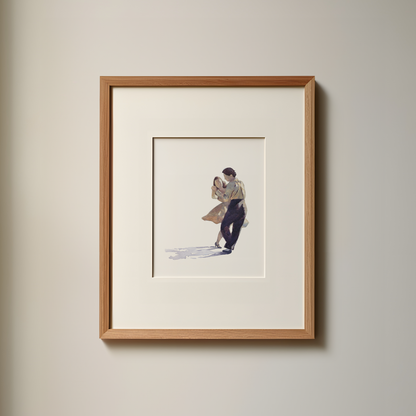 Balboa with Roy Damron and Snookie Bishop -  Watercolor Print