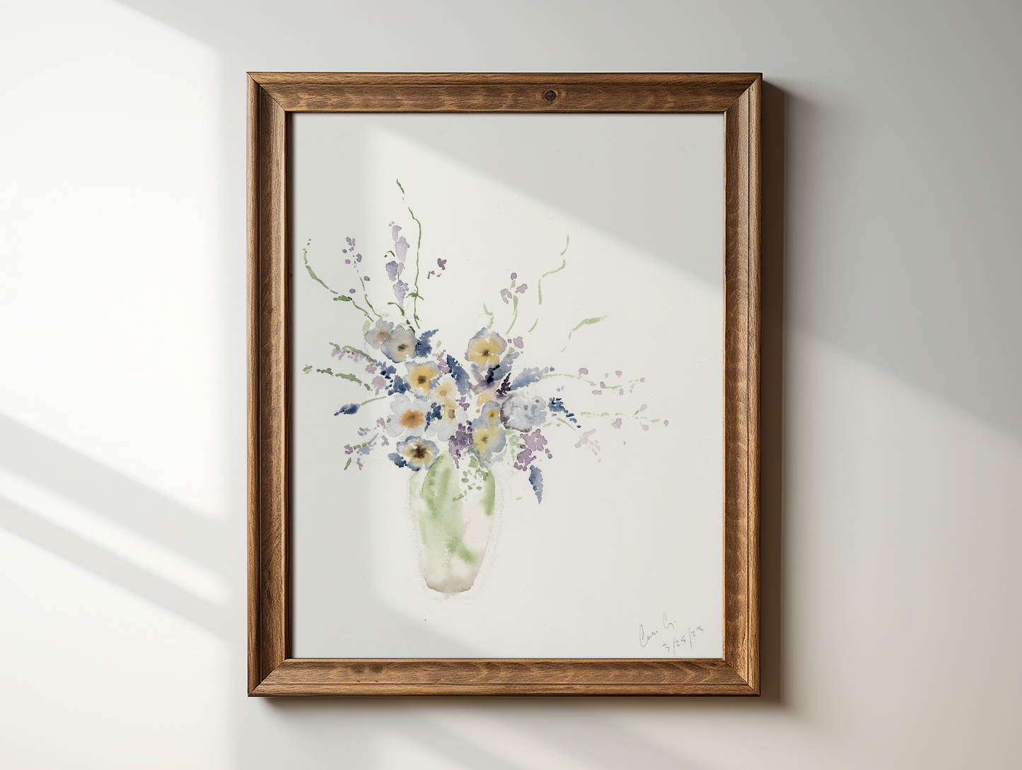 Soft Blue Bouquet  | Original Painting