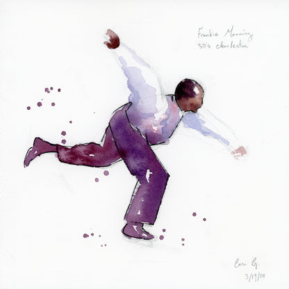 Frankie Manning Does 30s Charleston | Original Painting