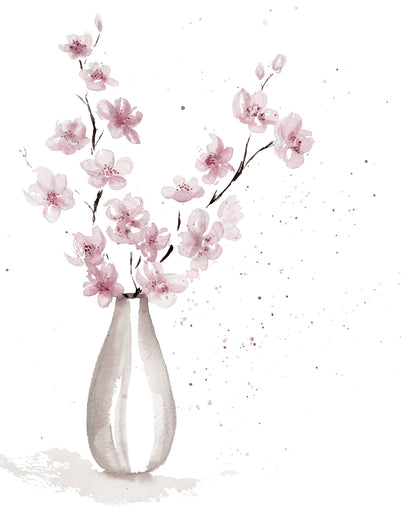 Cherry Blossom Flower Arrangement Print