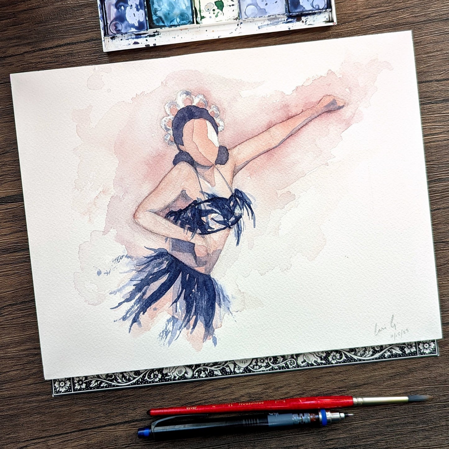 Jazz Dance Watercolor Print | Mable Lee | Solo Jazz