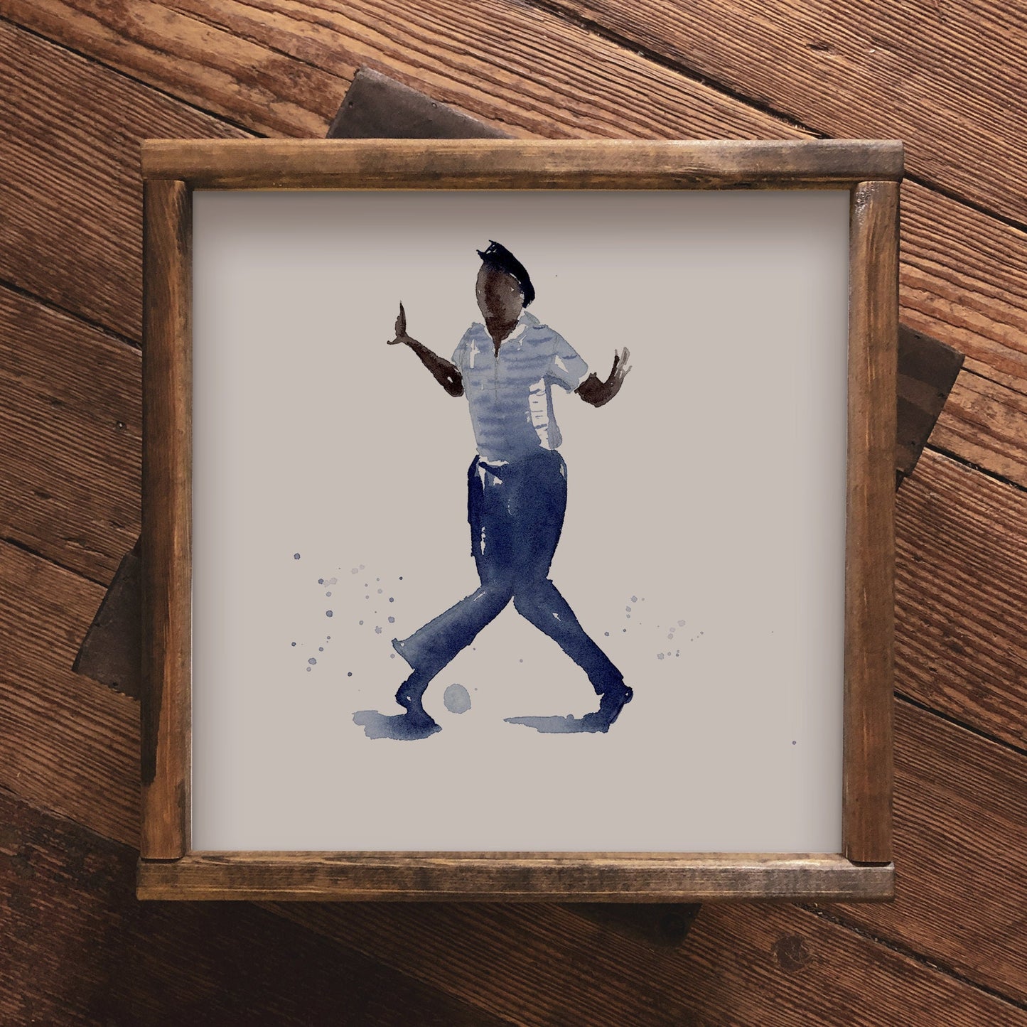 Jazz Dance Watercolor Print | Leon James | 8x8 Jazz Dance Painting