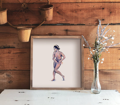 Watercolor Print | Madeline "Sahji" Jackson | 8x8 Sensual Jazz Dance Painting