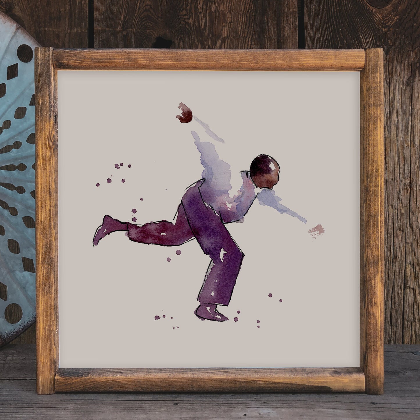 Jazz Dance Watercolor Print | Frankie Manning | Charleston | 8x8 Jazz Dance Painting