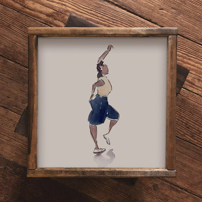 Watercolor Print | Norma Miller | 8x8 Jazz Dance Painting