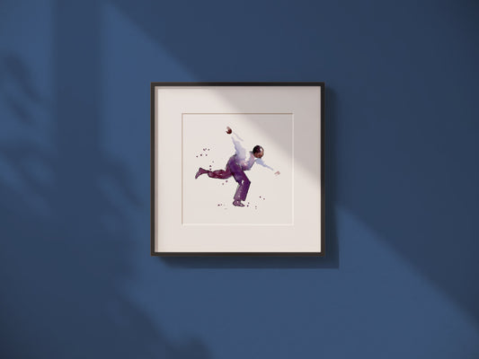 Jazz Dance Watercolor Print | Frankie Manning | Charleston | 8x8 Jazz Dance Painting