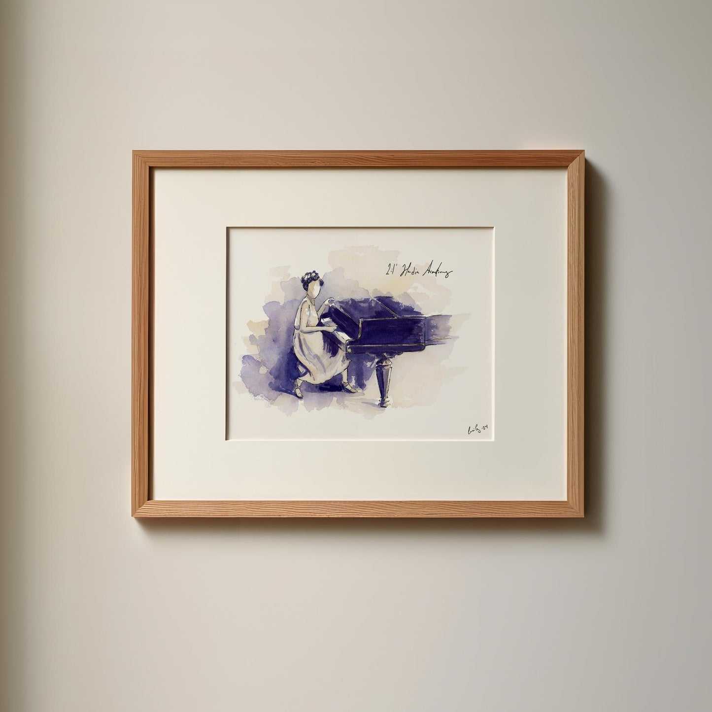 Lil Hardin Armstrong | Jazz Piano | Watercolor Print