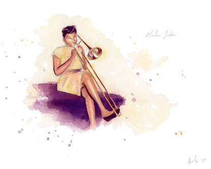 Melba Liston | Jazz Trombone | Watercolor Print