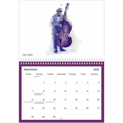 The 2025 Vintage Jazz Musicians Calendar