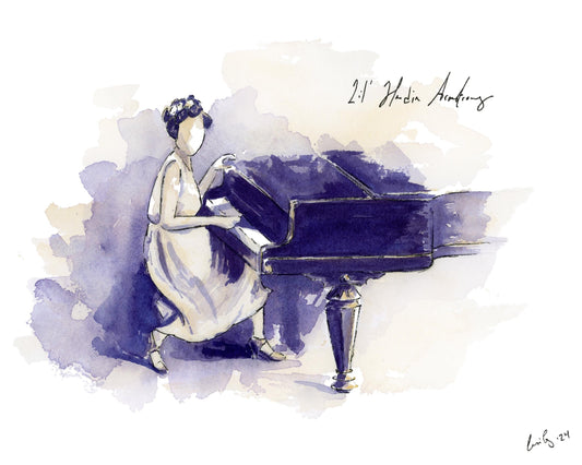 Lil Hardin Armstrong | Jazz Piano | Watercolor Print