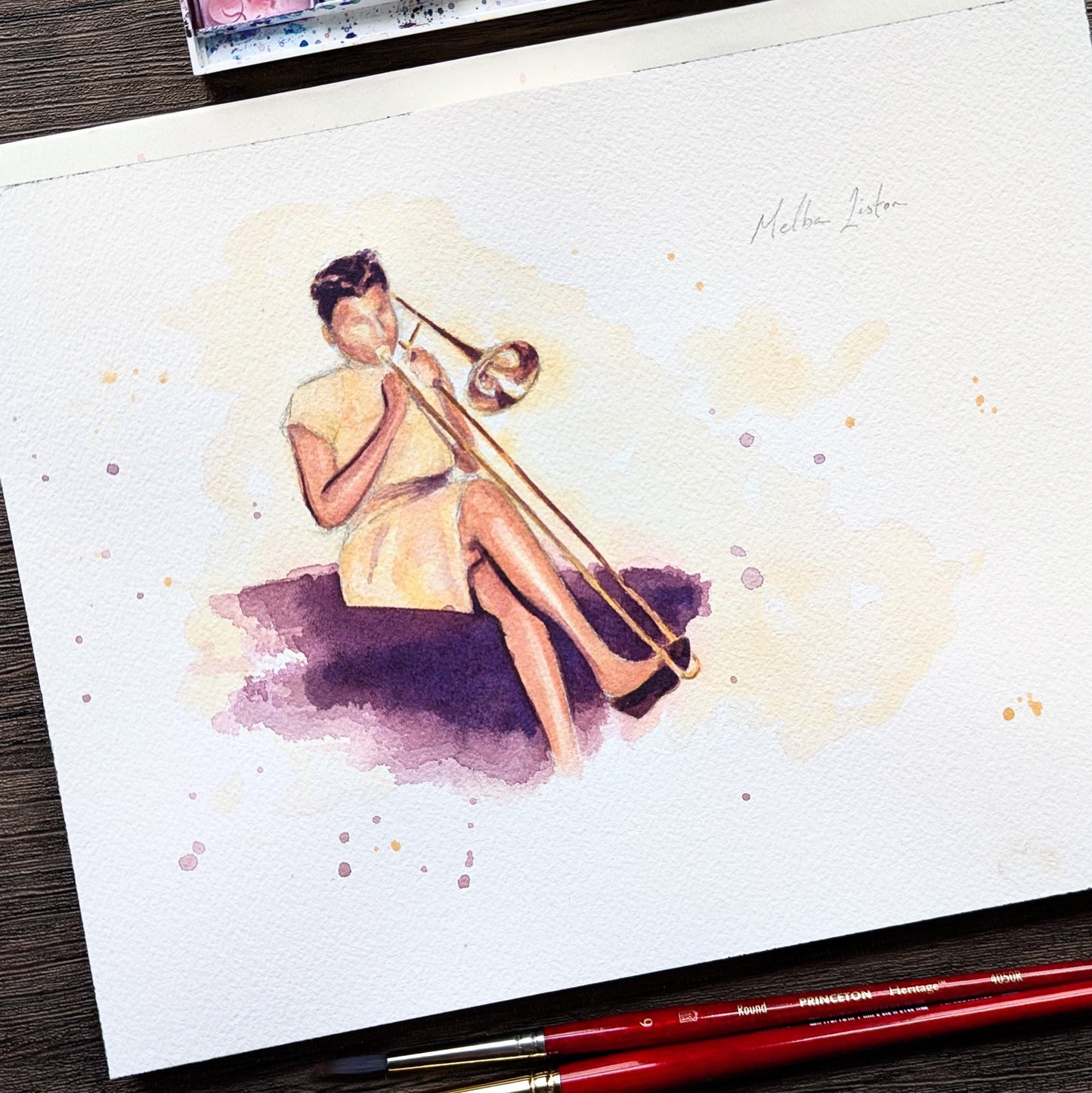 Melba Liston | Jazz Trombone | Watercolor Print