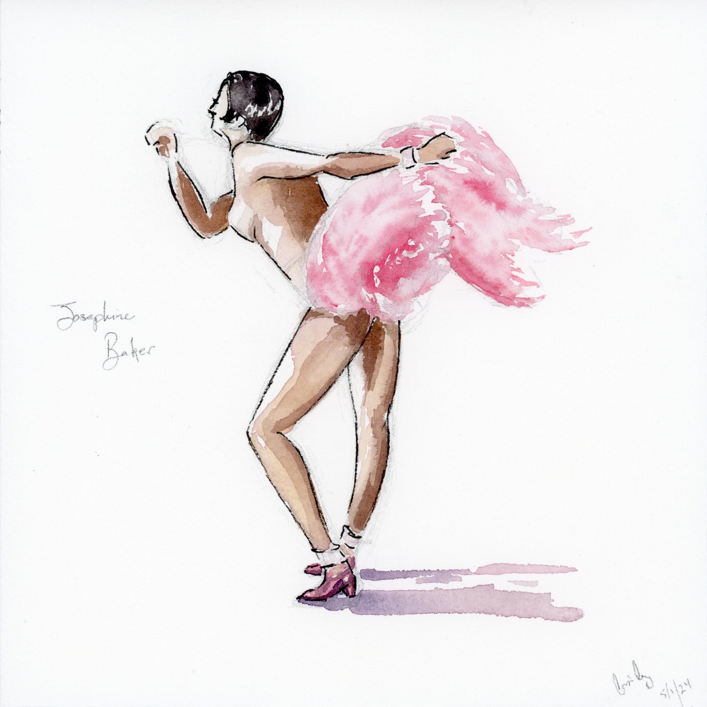 Josephine Baker Does the Charleston | Original Painting