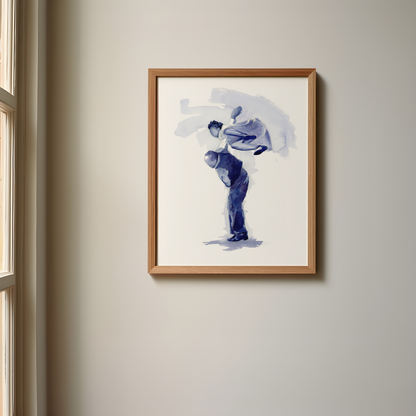 Willa Mae Ricker and Leon James do a Lindy Flip | Original Painting