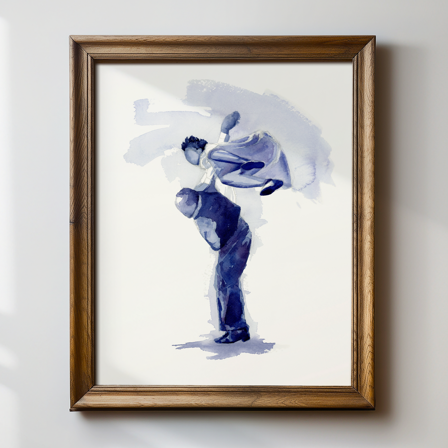 Willa Mae Ricker and Leon James do a Lindy Flip | Original Painting