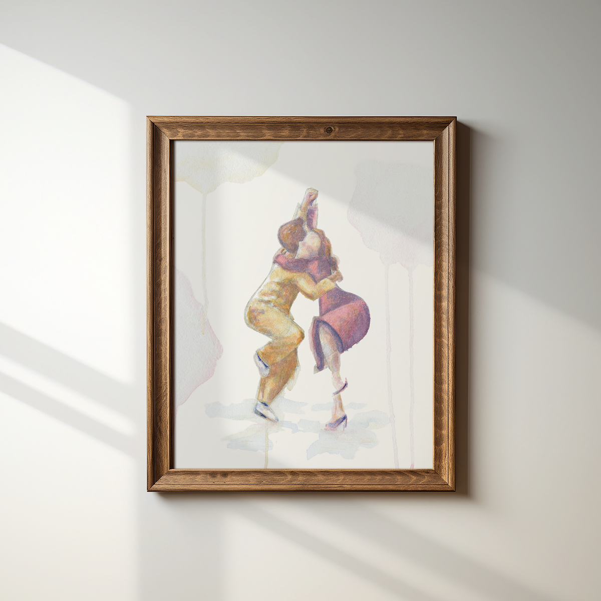 Collegiate Shag with Ray Hirsch and Patti Lacey -  Watercolor Print