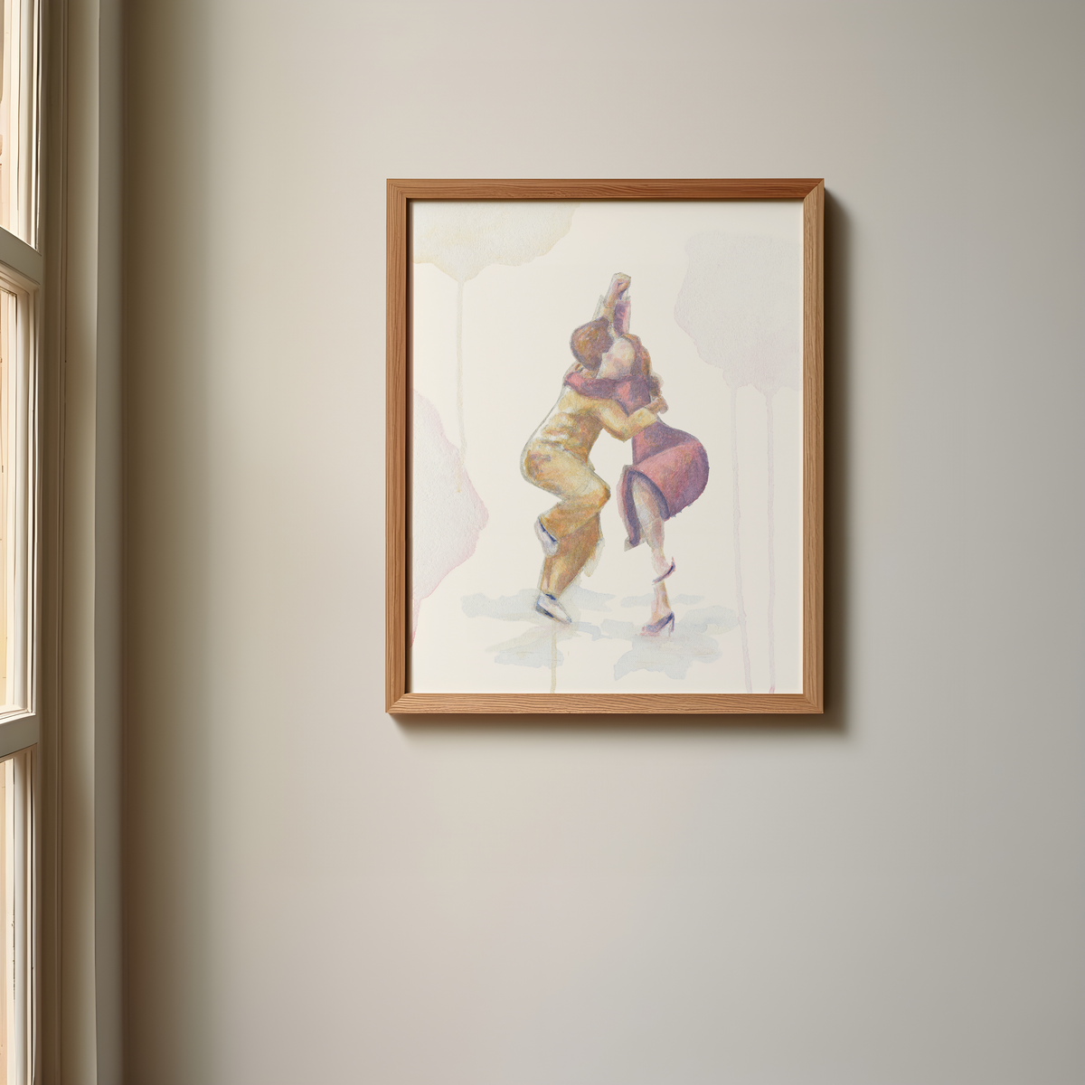Collegiate Shag with Ray Hirsch and Patti Lacey -  Watercolor Print