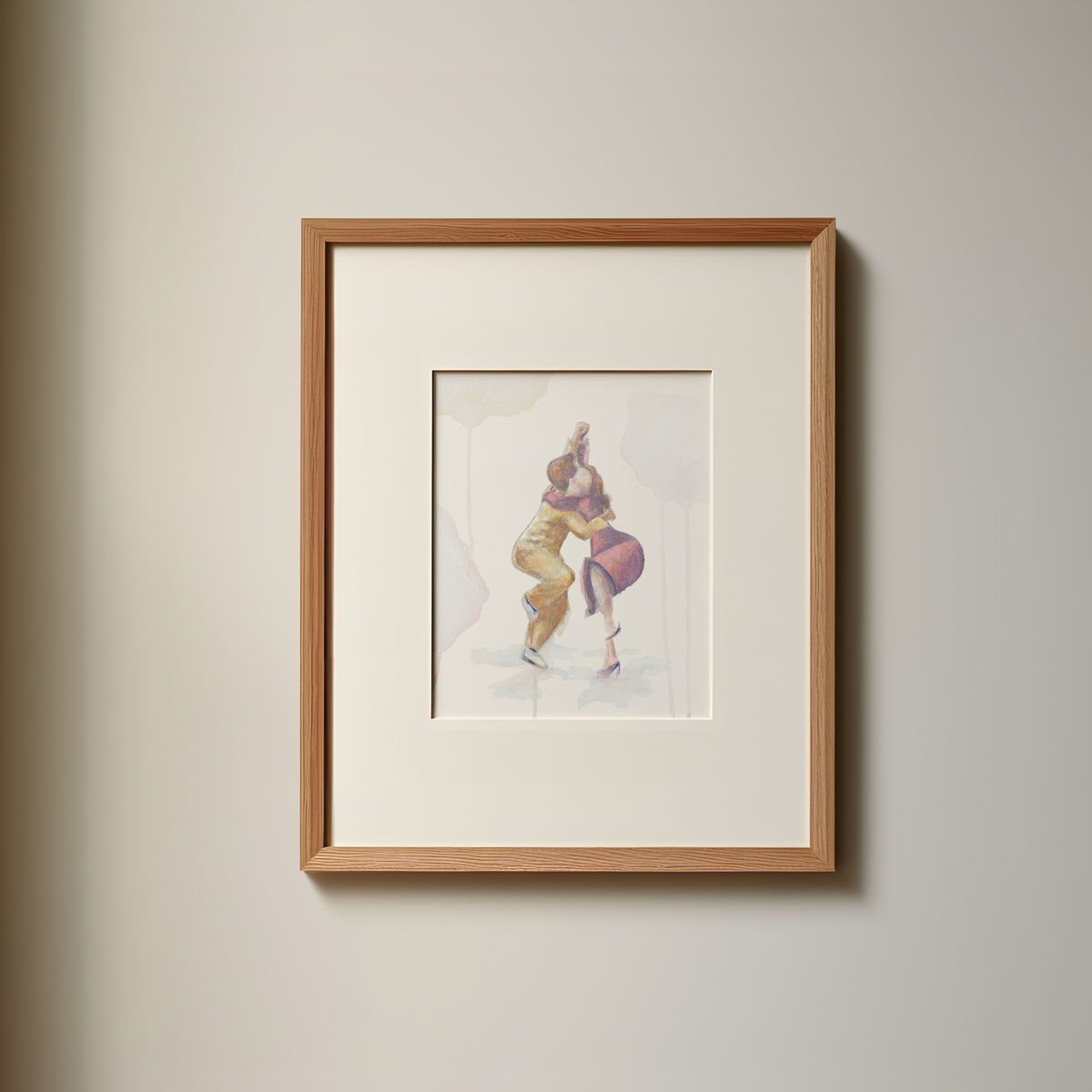 Collegiate Shag with Ray Hirsch and Patti Lacey -  Watercolor Print