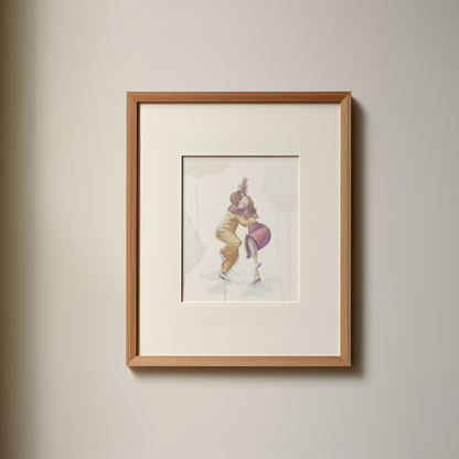 Collegiate Shag with Ray Hirsch and Patti Lacey -  Watercolor Print